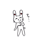気まぐれウサギのらぶちゃん（個別スタンプ：3）
