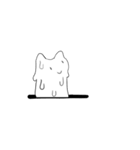 穴から ネコスタンプ（個別スタンプ：15）