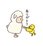 ひつじのモコとひよこのノコ（個別スタンプ：1）