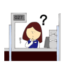 職業シリーズ/銀行員専用 女子行員カネ子（個別スタンプ：24）