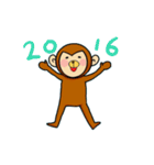 かまってお猿2016（個別スタンプ：9）