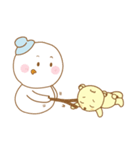 Snowman and Teddy bear-friendship story（個別スタンプ：3）