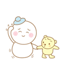 Snowman and Teddy bear-friendship story（個別スタンプ：7）