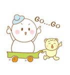 Snowman and Teddy bear-friendship story（個別スタンプ：10）