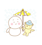 Snowman and Teddy bear-friendship story（個別スタンプ：15）