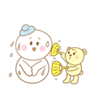 Snowman and Teddy bear-friendship story（個別スタンプ：19）