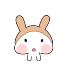 Mini Bunny Noseless（個別スタンプ：18）