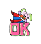 もしもしうさぎとねこさん（個別スタンプ：1）