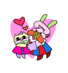もしもしうさぎとねこさん（個別スタンプ：2）