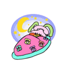 もしもしうさぎとねこさん（個別スタンプ：5）