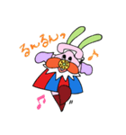 もしもしうさぎとねこさん（個別スタンプ：8）