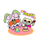 もしもしうさぎとねこさん（個別スタンプ：36）