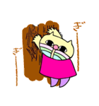 もしもしうさぎとねこさん（個別スタンプ：37）