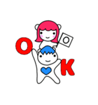 しあわせ運ぶてるてるサクランボとよぴはぴ（個別スタンプ：5）