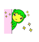 しあわせ運ぶてるてるサクランボとよぴはぴ（個別スタンプ：7）