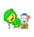 しあわせ運ぶてるてるサクランボとよぴはぴ（個別スタンプ：12）