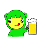 しあわせ運ぶてるてるサクランボとよぴはぴ（個別スタンプ：32）