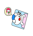 しあわせ運ぶてるてるサクランボとよぴはぴ（個別スタンプ：34）
