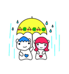 しあわせ運ぶてるてるサクランボとよぴはぴ（個別スタンプ：38）