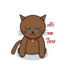 Simple Cat By Apple（個別スタンプ：14）