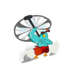 Little Cloud Bird Family（個別スタンプ：9）