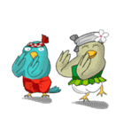 Little Cloud Bird Family（個別スタンプ：35）