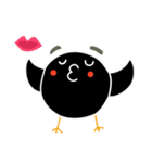 Hello Charcoal - black chicken（個別スタンプ：22）