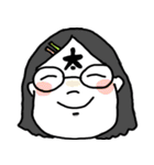 黒髪ボブと金髪マッシュとその他モブ（個別スタンプ：3）