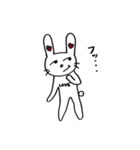 ふわふわウサギのらぶちゃん（個別スタンプ：3）