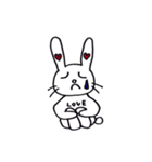 ふわふわウサギのらぶちゃん（個別スタンプ：14）