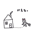 ふわふわウサギのらぶちゃん（個別スタンプ：35）