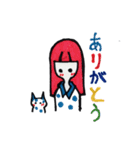 ねこ ときどき おんなのこ（個別スタンプ：16）