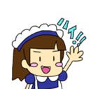 たまにマジメなメイドさん（個別スタンプ：1）