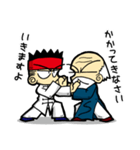 中国拳法の老師とその弟子の対戦スタンプ（個別スタンプ：1）