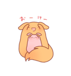 うさぎとわんこがもふもふしてるだけ。（個別スタンプ：15）