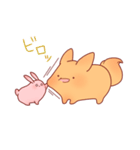 うさぎとわんこがもふもふしてるだけ。（個別スタンプ：25）