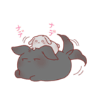 うさぎとわんこがもふもふしてるだけ。（個別スタンプ：27）