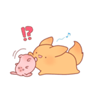うさぎとわんこがもふもふしてるだけ。（個別スタンプ：29）