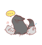 うさぎとわんこがもふもふしてるだけ。（個別スタンプ：38）