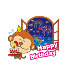 I wish you all Monkey Xingtai Yun（個別スタンプ：5）