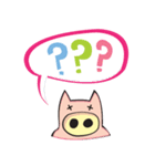 Cute pig stickers .（個別スタンプ：8）