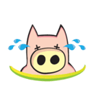 Cute pig stickers .（個別スタンプ：12）
