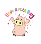 Cute pig stickers .（個別スタンプ：27）