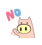 Cute pig stickers .（個別スタンプ：38）
