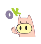 Cute pig stickers .（個別スタンプ：39）