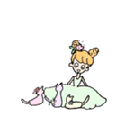 ひなたのフラワーガールズ（個別スタンプ：6）
