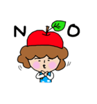 りんごなモジャさん（個別スタンプ：3）