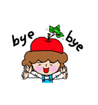 りんごなモジャさん（個別スタンプ：4）