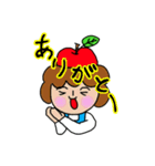 りんごなモジャさん（個別スタンプ：18）