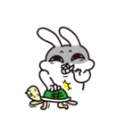 亀君と兔ちゃんの爆笑日常（日本語）（個別スタンプ：14）